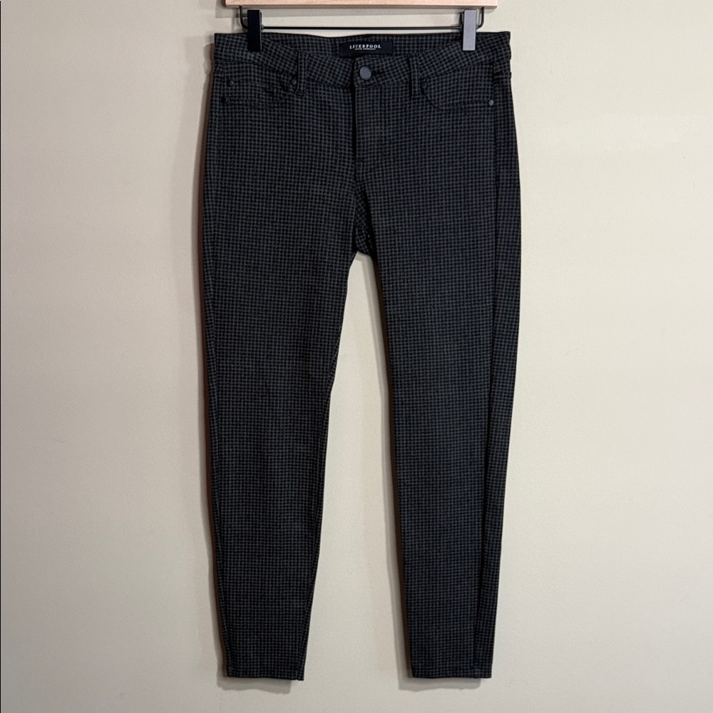 Liverpool Dark Houndstooth Patterned Trousers - image 1